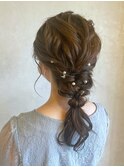 Belle BIANCA 編みおろしヘア ドレスヘア 結婚式  by TOMOE