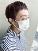 ベリーショート×ピンクパープル