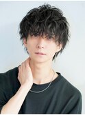 無造作スパイラルマッシュウルフ
