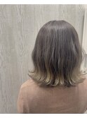シルバーベージュ×グラデーションカラー【TELAHAIR】