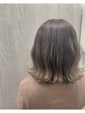 テーラヘアー 鎌ケ谷店(TELA HAIR) シルバーベージュ×グラデーションカラー【TELAHAIR】