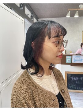 ミニム ヘアー(minim hair) 【minim×岩田】イヤリングカラー×ピンクラベンダー