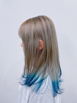 ダンクレスト(Daan Crest) 【裾カラー】×【ロイヤルブルー】