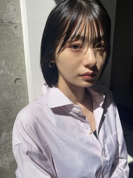 ガーランド (Garland) グレージュアッシュネイビーブレー水素ノンダメージカラー表参道