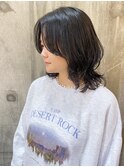 ミディアムパーマウルフ