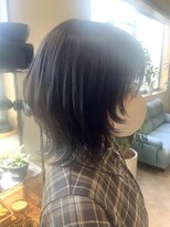 ビスポーク(BESPOKE)&nbsp;20代30代40代小顔ウルフショートアッシュブラック