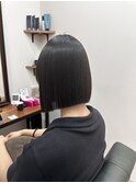 切りっぱなしボブ