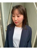 透明感髪質改善ベージュダブルカラーミルクティーグレージュ