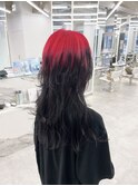 ロングレイヤー×ルーツカラー