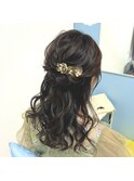 ハーフアップ