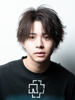 アルファ 新宿(alpha)&nbsp;サーフカール/ 刈り上げセンターパート/ブルーブラック[新宿駅]