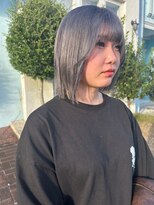 ドクターズサロン レラパール&nbsp;ハイトーン/ぱっつん前髪/ベーシックボブ/ホワイトシルバー