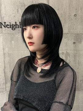 ニューワン バイ ネイバー 立川(Newone by neighbor) レイヤーカットナチュラルハイトーンデザインカラー[立川駅]