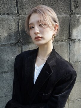 ラニヘアサロン(lani hair salon) ミルクティーカラー/ベージュカラー/ショートカット/ブリーチ
