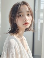 ノア 奈良駅前店(NoA)&nbsp;ボブ　髪質改善　前髪　韓国　ベージュカラー　奈良　辻本修也