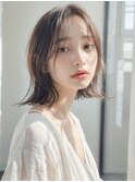 ボブ 髪質改善 前髪 韓国 ベージュカラー 奈良 辻本修也