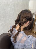 ツイン編みおろし