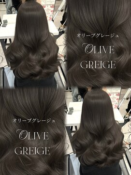 アマトウキョウ アユンチェ(AMA TOKYO×AYUNCHE) オリーブグレージュ  アッシュグレージュ  透明感カラー