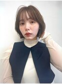美人見えひし形ボブ