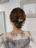 カシュカシュ 表参道(cache cache)&nbsp;ボブアレンジ結婚式参列お呼ばれヘアセットシニヨンお団子ヘア