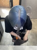 シエンゴールド(CIEN gold)&nbsp;水色　ブルー　ブリーチ　デザインカラー　#浜松駅#カラー