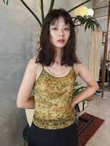 ヒュージ 表参道(huge)&nbsp;レイヤーカット／くせ毛風パーマ/ニュアンスパーマ/20代30代