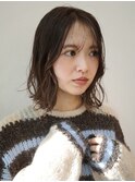 柔らかミディアムボブ