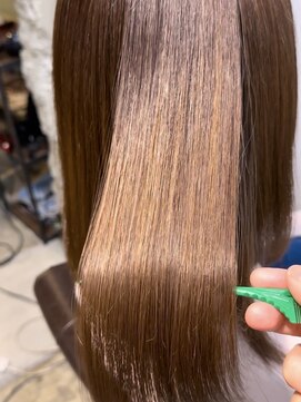 ヘアーラボ ハチ(HAIR LABO HACHI) ミディアム×酸性ストレート