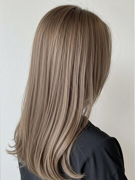 ハナレ(hanare) 毛先ワンカール/ナチュラルストレート/シルキーベージュ/清須