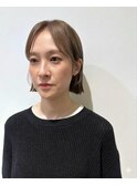 【favori自由が丘】ハイトーンベージュボブ