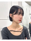 韓国レイヤー/韓国風/ボブ/髪質改善/黒髪/ブリーチなし〔池袋〕