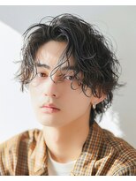 シアター 前橋(theater)&nbsp;大人男性メンズカットニュアンスセンターパートナチュラル