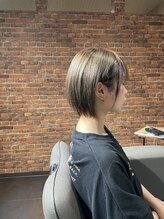 ミルスク(MIRSK.)&nbsp;ショート×縮毛矯正×マロンベージュ（ブリーチ履歴あり）