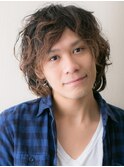 20代30代カジュアルニュアンスデザインサーフカールヘアe新所沢