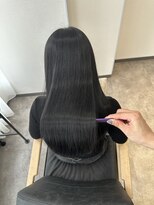 ジーナ 吉塚(Zina) フェイクブラック×美髪矯正【福田れん】吉塚 髪質改善 艶髪