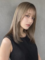 トリニティ(trinity)&nbsp;ブリーチ×髪質改善　ミルクティーベージュ　レイヤーカット