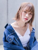 エイミー(Aimee)&nbsp;Aimee シアーベージュ×切りっぱなしボブ