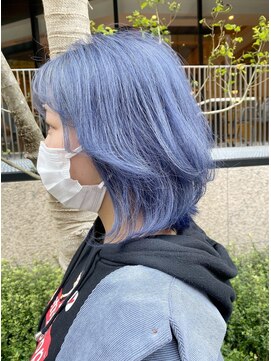 ルーブ トウキョウ(Loob. TOKYO) 【池袋】ハイトーンブルー（ブリーチ＋カラー.ダブルカラー）