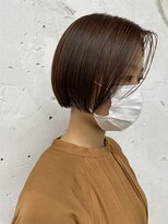 ヘアアトリエコモノ(hair l'atelier KoMoNo) 【0bleach】カラーのみ！秋冬おすすめ！オレンジベージュ
