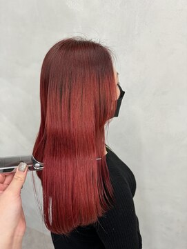 アース 鶴見店(HAIR&MAKE EARTH) 艶髪ワインレッド