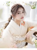ふわふわ編みおろしポニーヘアアレンぃ!