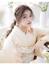 ヘアメイクサロンシャルメ(Hair Make Salon CHARMER) ふわふわ編みおろしポニーヘアアレンジ!