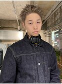 グレージュスパイキーショート