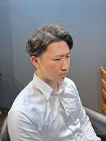 ビーダンディー(Bee dandy)&nbsp;ビジネスツーブロックショートデザインカールパーマアップバング