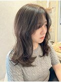 レイヤーカット/外国人風カット/ネイビーグレージュ