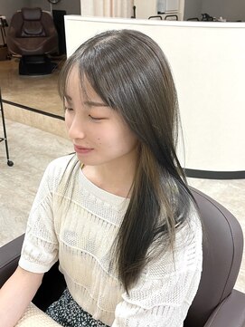 アンフィニー 銀座(ANFINI) 銀座　オリーブグレージュ　オリーブベージュ　ブリーチなし