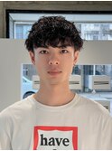 波巻きツイストスパイラルパーマ黒髪b