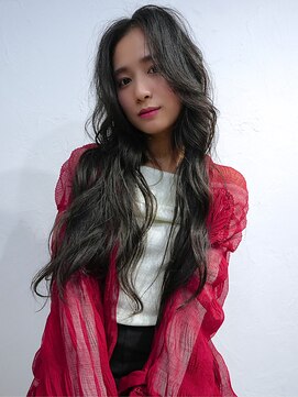 ナービス(NARVIS) 透明感ダークグレージュ×ゆるふわロング