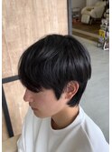大分メンズナチュラルストレートマッシュ刈らないショート