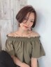 カット＋リタッチカラー［白髪染め込み］￥5900 （内容欄詳細あり）
